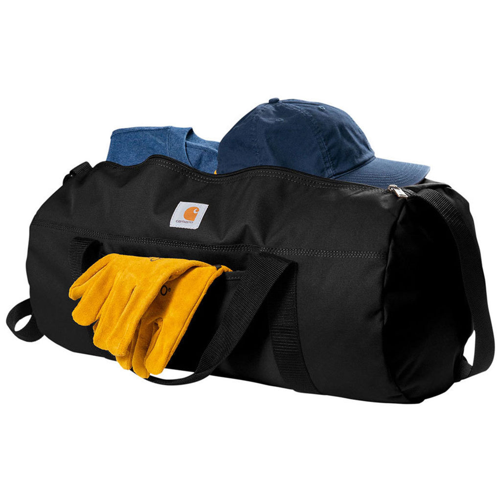 Carhartt Black Canvas Packable Duffel with Pouch