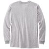 Carhartt Men's Heather Grey Long Sleeve Henley T-Shirt