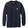 Carhartt Men's Navy Long Sleeve Henley T-Shirt