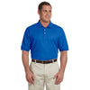 Devon & Jones Men's French Blue Pima Pique Short-Sleeve Polo