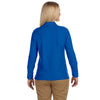 Devon & Jones Women's French Blue Pima Pique Long-Sleeve Polo