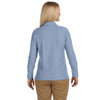 Devon & Jones Women's Slate Blue Pima Pique Long-Sleeve Polo