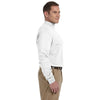 Devon & Jones Men's White Sueded Cotton Jersey Mock Turtleneck