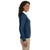 Devon & Jones Women's Navy V-Neck Sweater