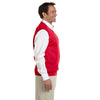 Devon & Jones Men's Red V-Neck Vest