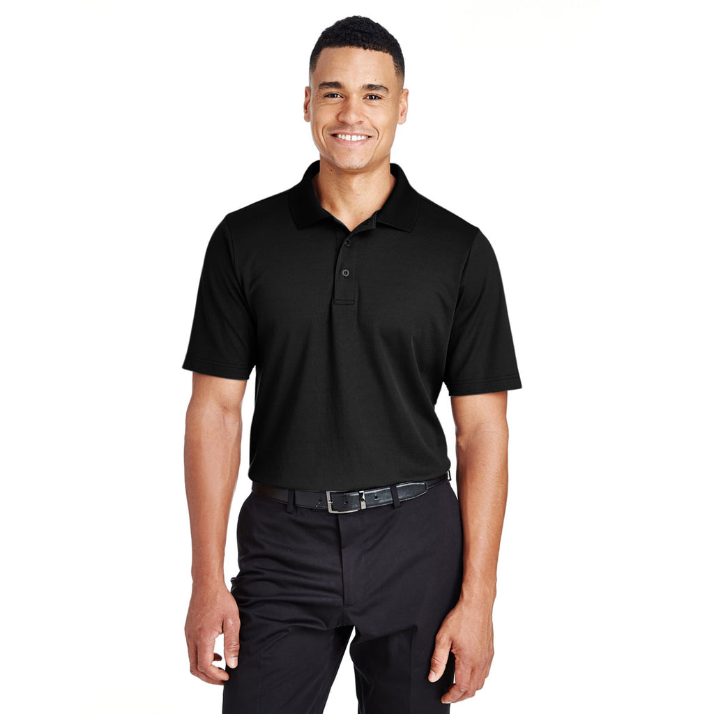 Devon & Jones Men's Black CrownLux Performance Polo