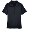 Devon & Jones Women's Black CrownLux Performance Range Flex Polo