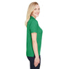 Devon & Jones Women's Kelly Green Heather CrownLux Performance Address Melange Polo