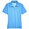 Devon & Jones Women's Ocean Blue Heather CrownLux Performance Address Melange Polo