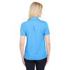 Devon & Jones Women's Ocean Blue Heather CrownLux Performance Address Melange Polo