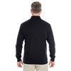 Devon & Jones Men's Black/Grey Heather/Graphite Drytec 20 Performance Quarter-zip