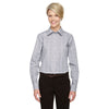 Devon & Jones Women's White/Graphite/Light Grey Crown Collection Glen Plaid