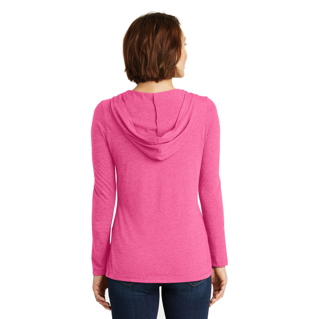 District Women's Fuchsia Frost Perfect Tri Long Sleeve Hoodie