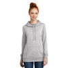 District Women's Heathered Grey Lightweight Fleece Hoodie