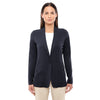 Devon & Jones Women's Black Perfect Fit Shawl Collar Cardigan