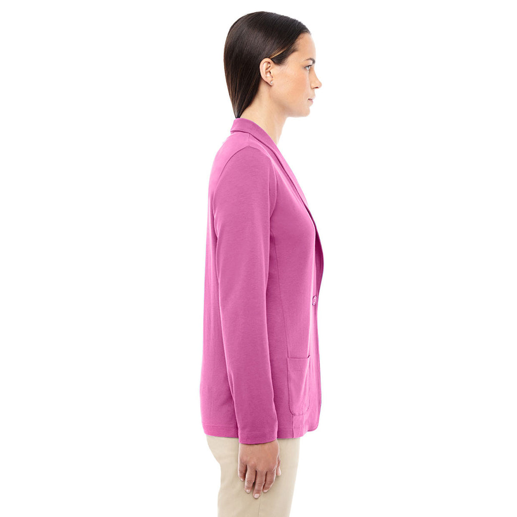 Devon & Jones Women's Charity Pink Perfect Fit Shawl Collar Cardigan