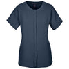 Devon & Jones Women's Navy Perfect Fit Short-Sleeve Crepe Blouse