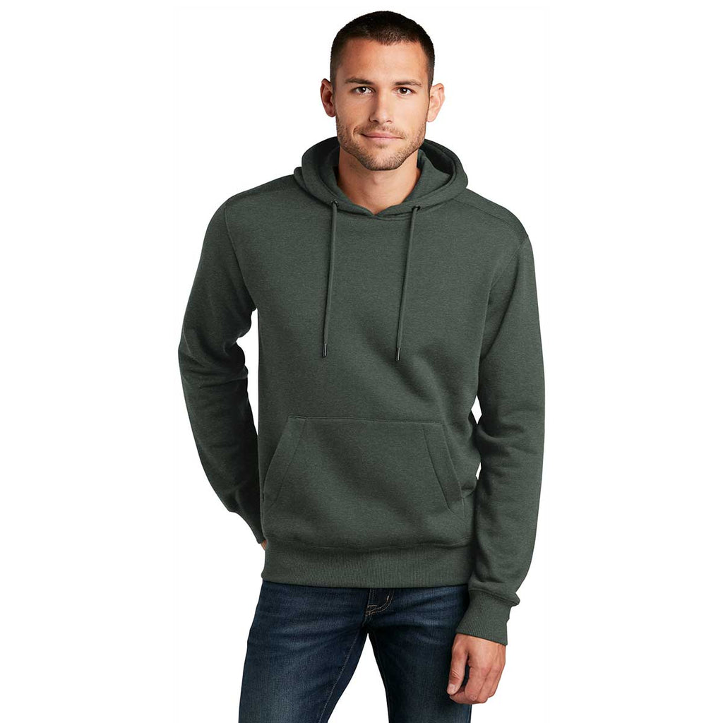 District Men's Heathered Forrest Green Perfect Weight Fleece Hoodie