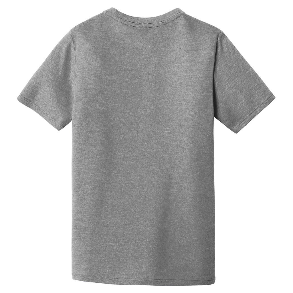 District Youth Grey Frost Perfect Tri Crew Tee