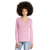 District Women's Wisteria Heather Perfect Tri Long Sleeve V-Neck Tee