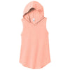 District Women's Heathered Dusty Peach Perfect Tri Sleeveless Hoodie