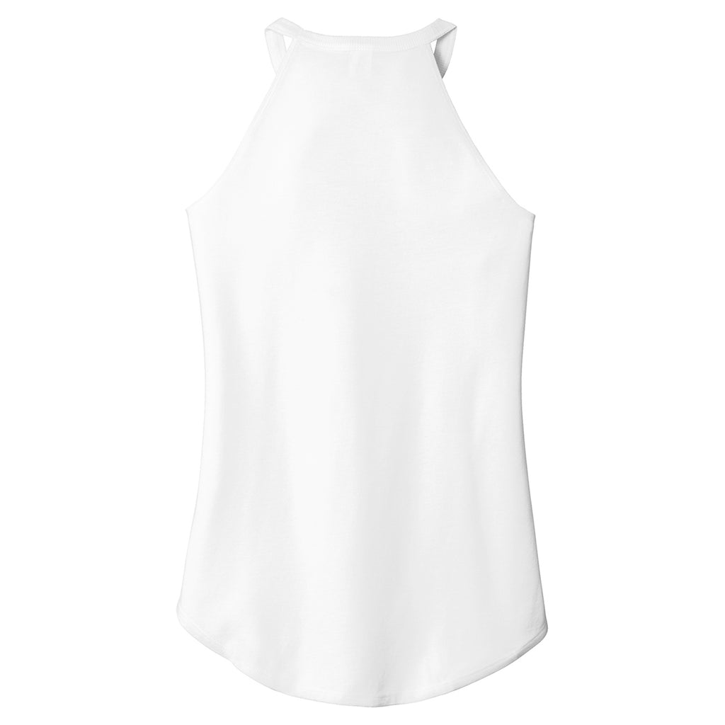 District Women's White Perfect Tri Rocker Tank