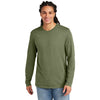 District Men's Olive Drab Green Wash Long Sleeve Tee