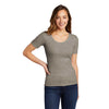 District Women's Grey Frost V.I.T. Rib Scoop Neck Tee