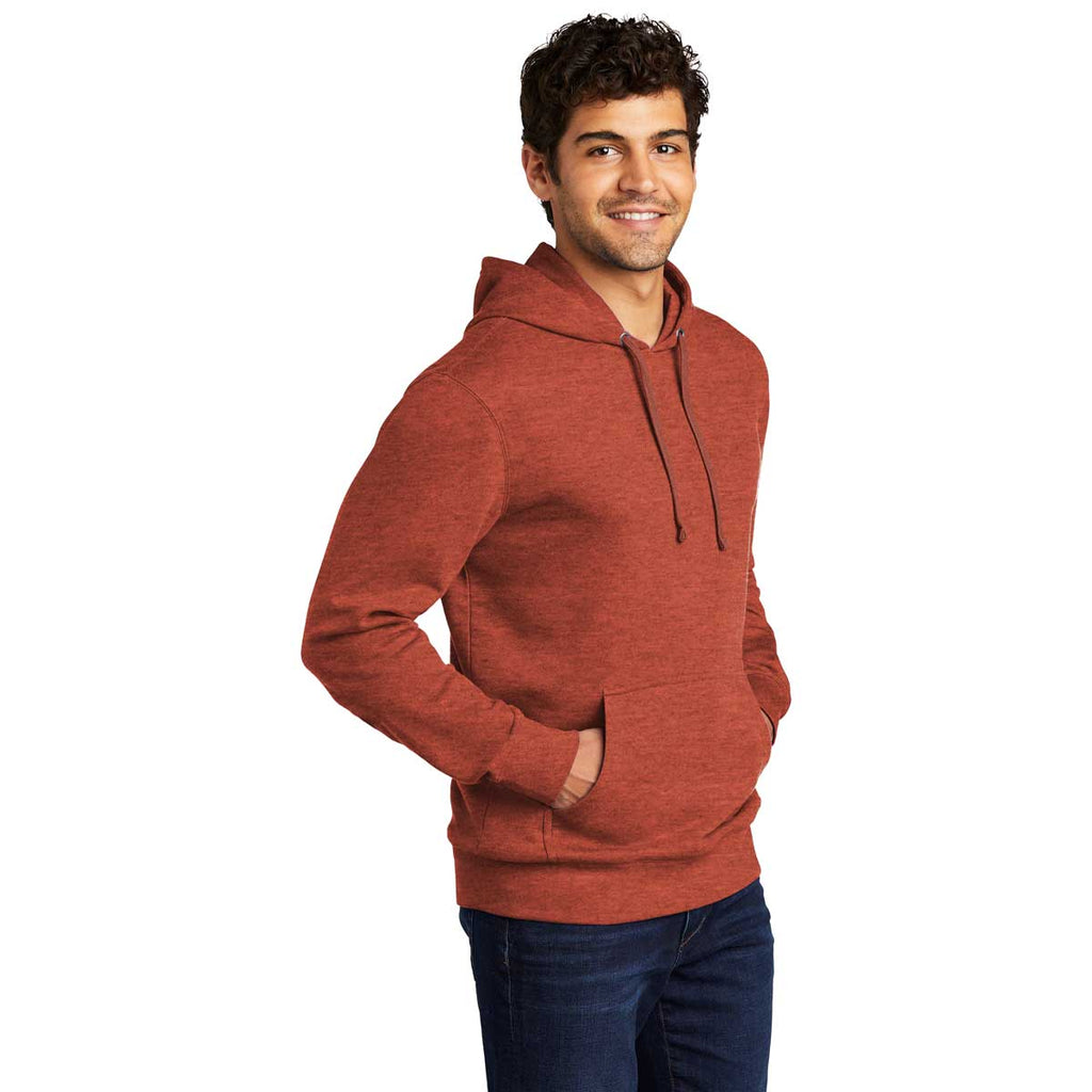 District Men's Heathered Russet V.I.T. Fleece Hoodie