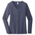 District Women's Heathered Navy Very Important Tee Long Sleeve V-Neck