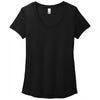 District Women's Black Flex Scoop Neck Tee