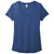 District Women's Heathered Deep Royal Flex Scoop Neck Tee