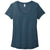 District Women's Heathered Neptune Blue Flex Scoop Neck Tee