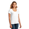 District Women's White Flex Scoop Neck Tee