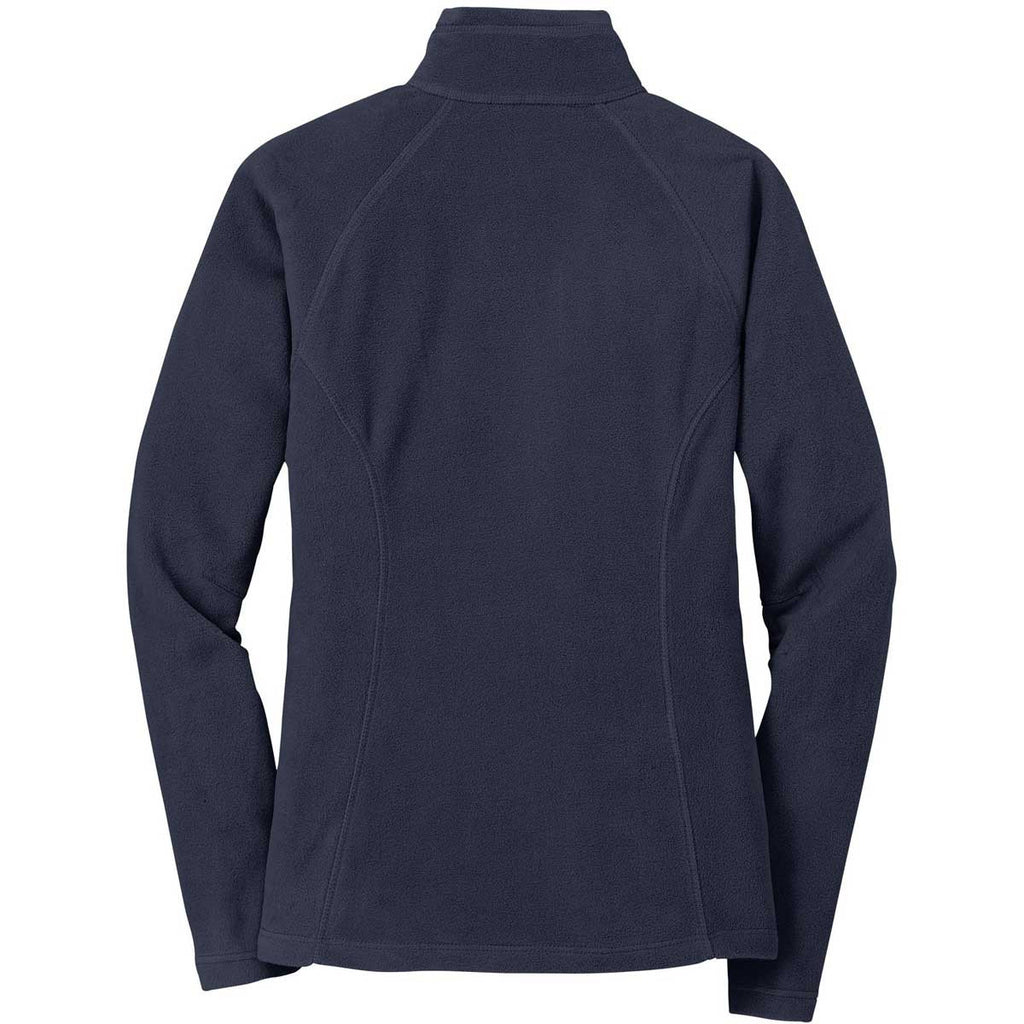 Eddie Bauer Women's Navy Full-Zip Microfleece Jacket