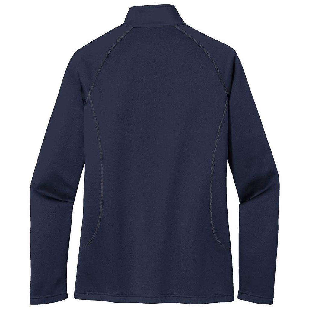 Eddie Bauer Women's River Blue Smooth Fleece Base Layer Full-Zip