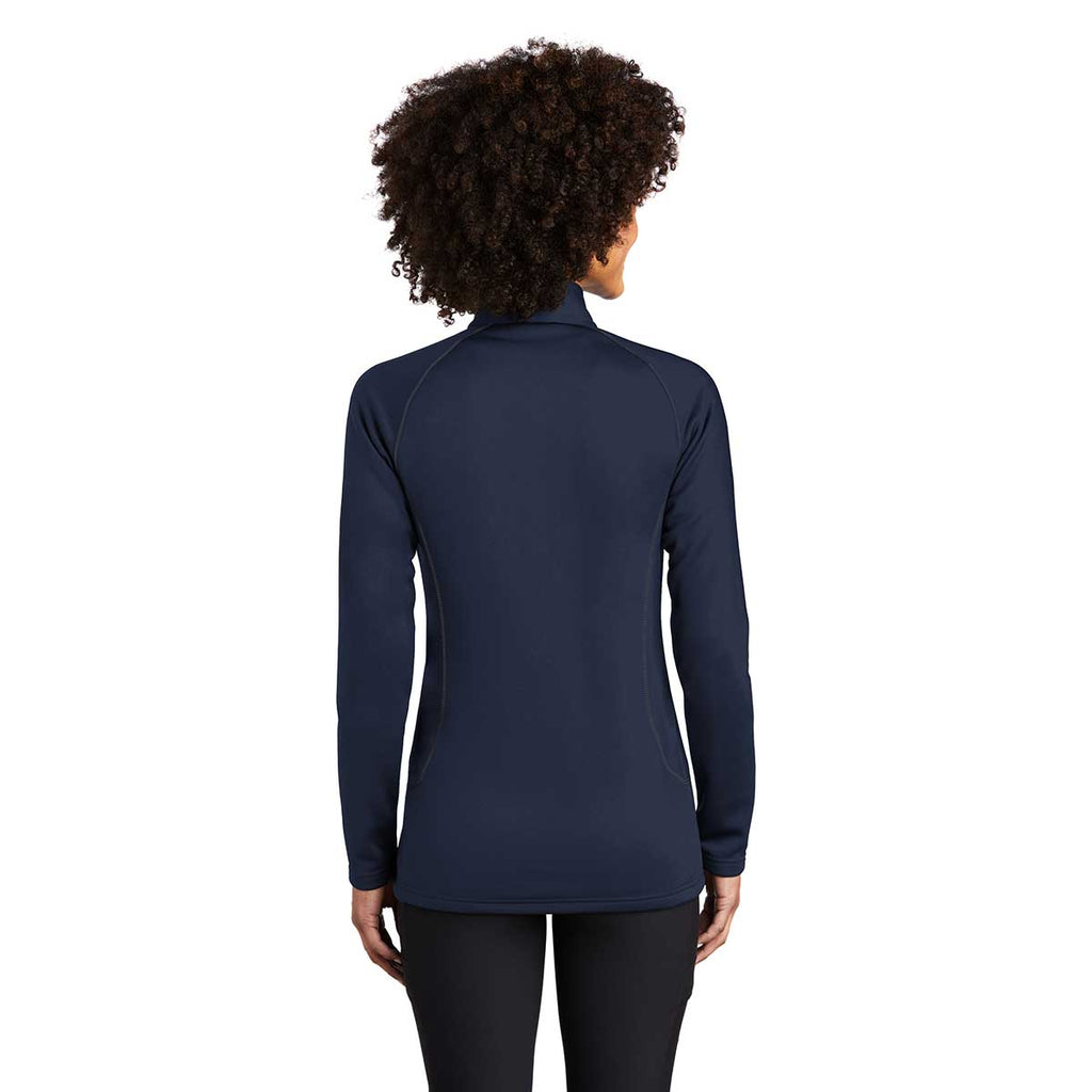 Eddie Bauer Women's River Blue Smooth Fleece Base Layer Full-Zip