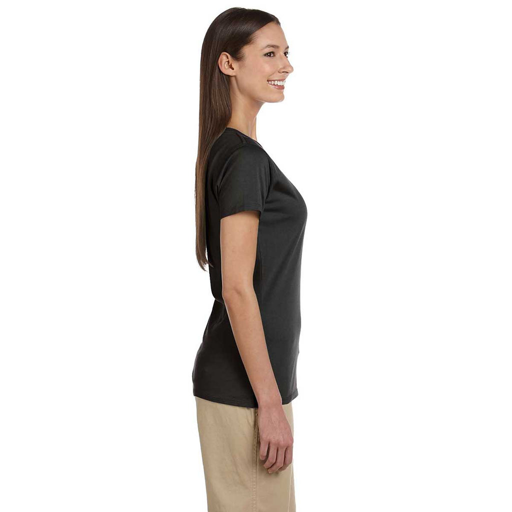 Econscious Women's Black Organic Cotton Short-Sleeve V-Neck T-Shirt