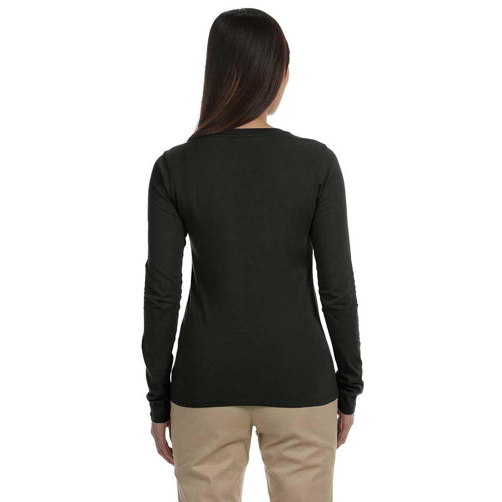 Econscious Women's Black Organic Cotton Classic Long-Sleeve T-Shirt