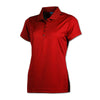 BAW Women's Red Eco Cool Tek Short Sleeve Polo