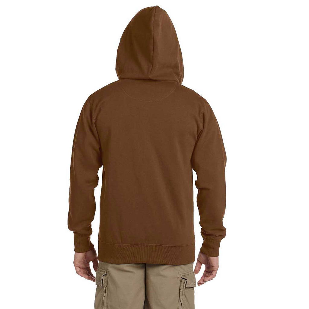 Econscious Men's Legacy Brown Organic/Recycled Full-Zip Hoodie