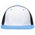 Pacific Headwear White/Navy/Columbia Blue Premium M2 Performance Trucker FlexFit Cap