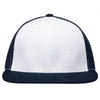 Pacific Headwear White/Navy/Navy Premium M2 Performance Trucker FlexFit Cap