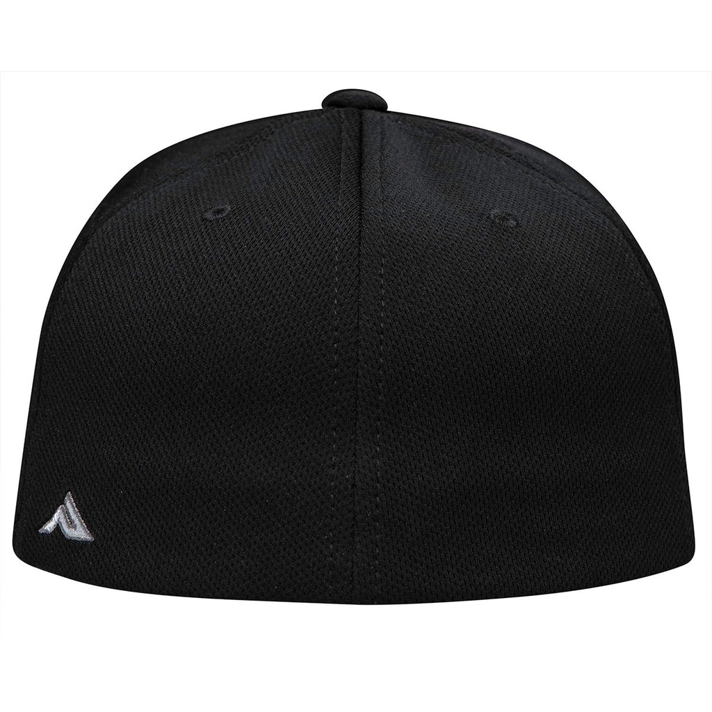 Pacific Headwear Black Premium P-Tec FlexFit Cap