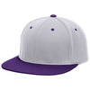 Pacific Headwear Silver/Purple Premium P-Tec FlexFit Cap