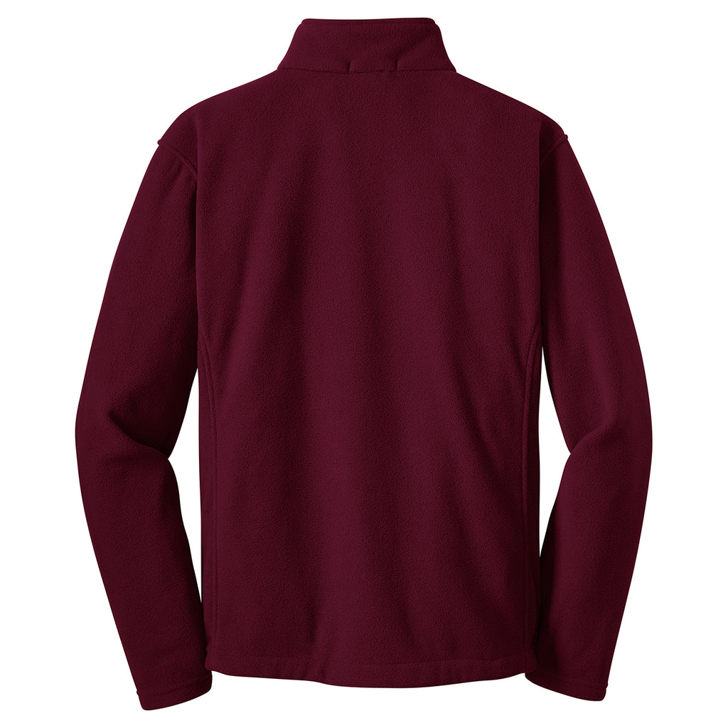 Port Authority Men's Maroon Value Fleece Jacket