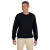 Hanes Men's Black 9.7 oz. Ultimate Cotton 90/10 Fleece Crew