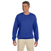 Hanes Men's Deep Royal 9.7 oz. Ultimate Cotton 90/10 Fleece Crew