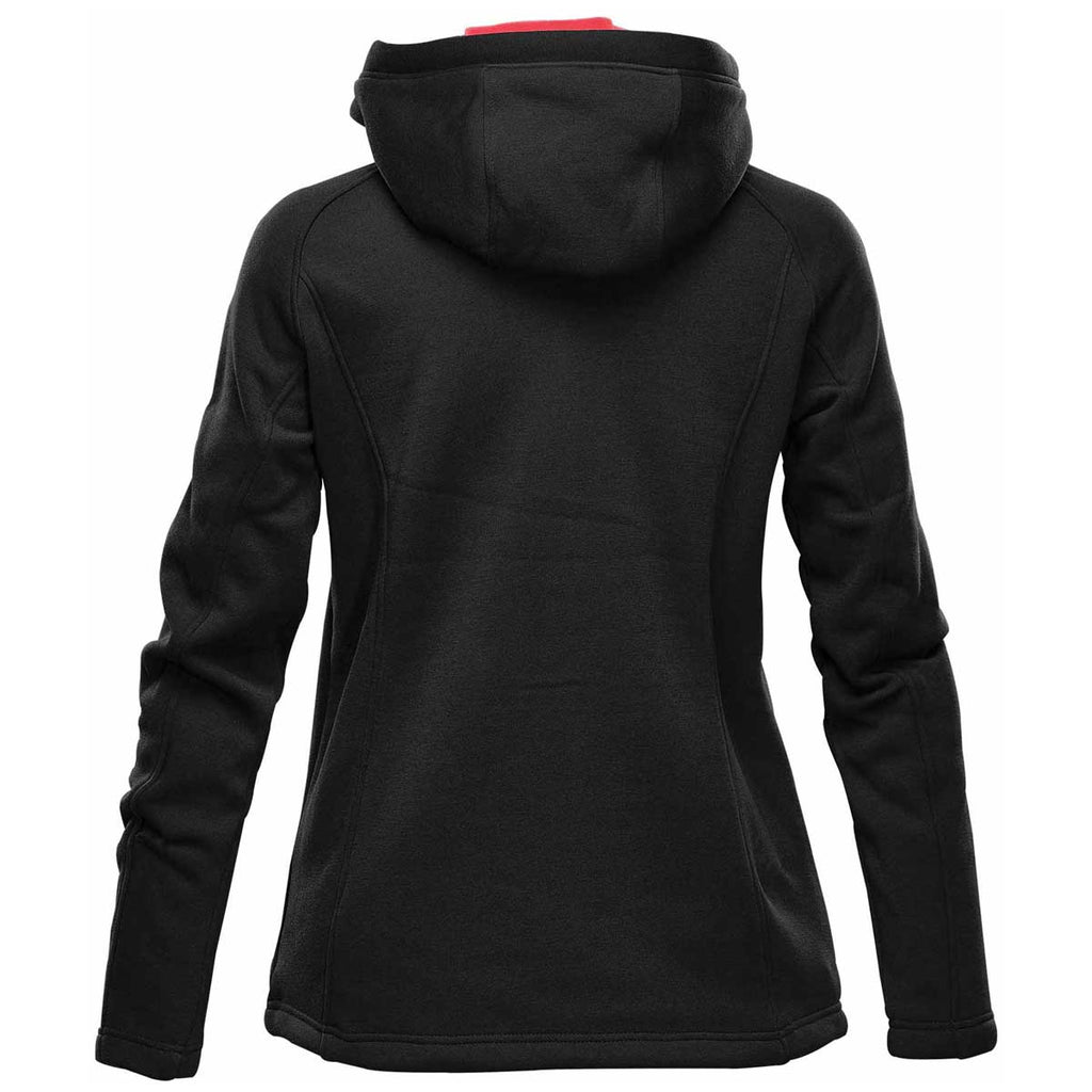 Stormtech Women's Black/Bright Red Logan Performance Hoody