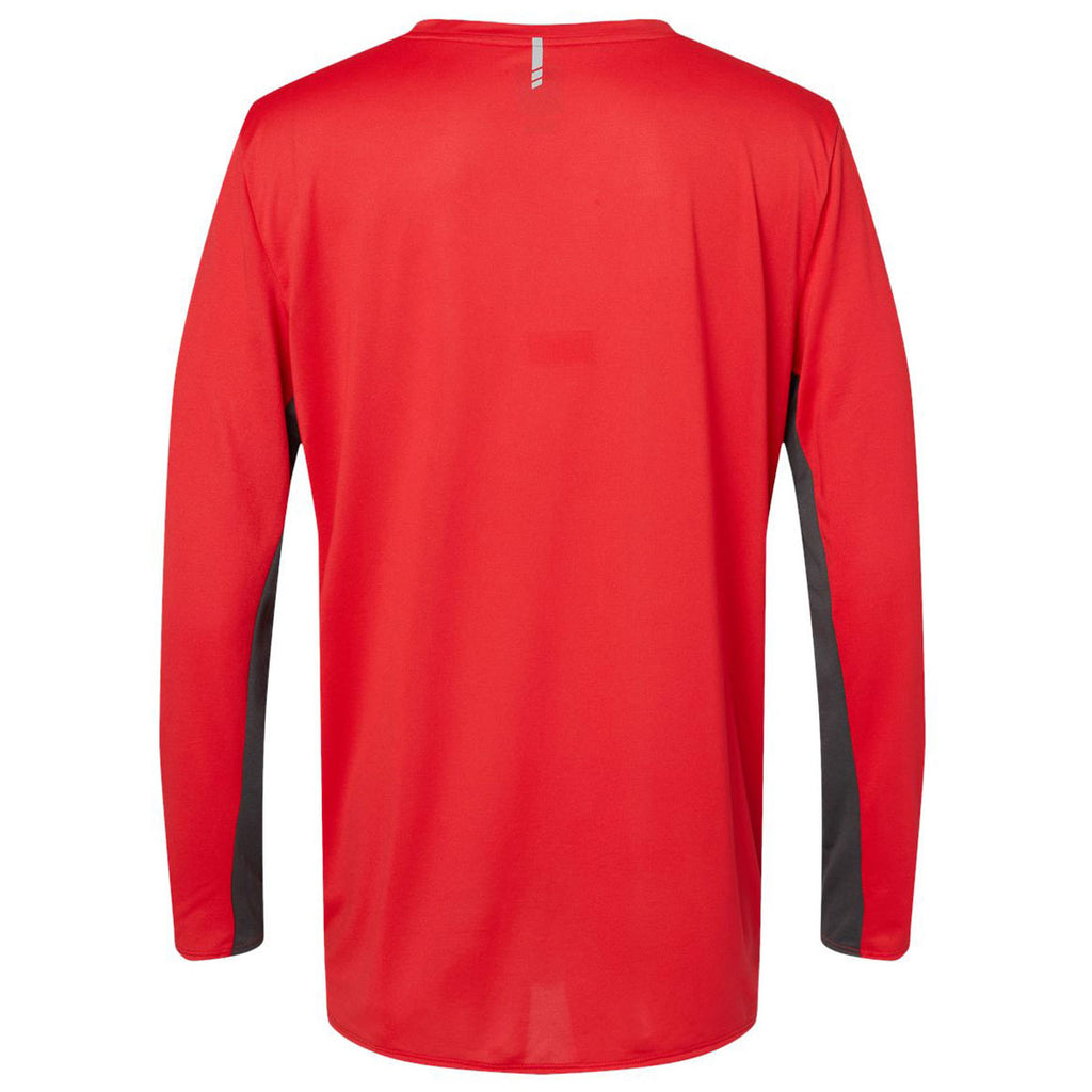 Oakley Men's Team Red Team Issue Hydrolix Long Sleeve T-Shirt